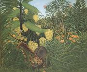 Fight Between Tiger and Buffalo, Henri Rousseau